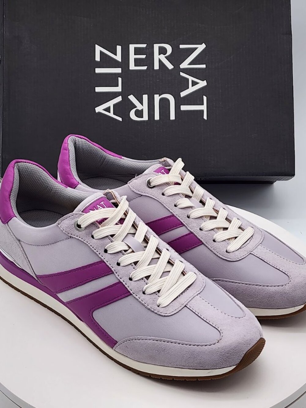 Naturalizer Lorena Lilac Violet Suede Sneakers Women’s 9.5M